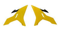 Spoilery chladiče YAMAHA, RTECH (žluto-černé, pár)