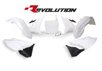 Sada plastů YAMAHA, RTECH (bílo-černá, 6 dílů)