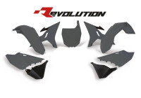 Sada plastů YAMAHA, RTECH (šedo-černá, 6 dílů)