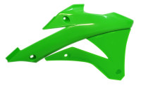 Spoilery chladiče KAWASAKI, RTECH (zelené, pár)