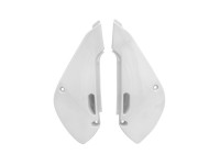 Boční číslové tabulky KAWASAKI/SUZUKI, RTECH (bílé, pár)