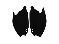 Boční číslové tabulky KAWASAKI, RTECH (černé, pár)