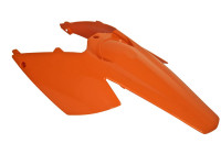 Blatník zadní včetně bočních číslových tabulek KTM, RTECH (oranžový)