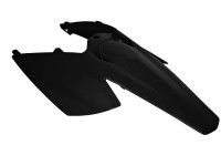 Blatník zadní včetně bočních číslových tabulek KTM, RTECH (černý)