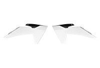 Spoilery chladiče KTM, RTECH (bílo-černé, pár)