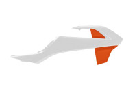 Spoilery chladiče KTM, RTECH (bílo-oranžové, pár)