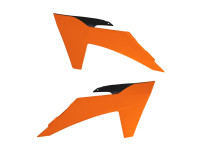 Spoilery chladiče KTM, RTECH (oranžovo-černé, pár)