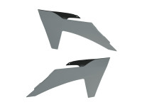 Spoilery chladiče KTM, RTECH (šedo-černé, pár)