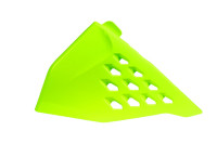 Boční kryt vzduchového filtru levý KTM, RTECH (neon žlutý, s průduchy)