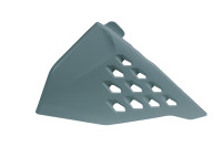 Boční kryt vzduchového filtru levý KTM/GAS GAS, RTECH (šedý, s průduchy)