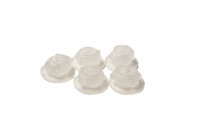 Příchytky gumové rychloupevňovací, RTECH (bílé, sada 5 ks)