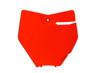 čelní číslová tabulka KTM, RTECH (neon oranžová)