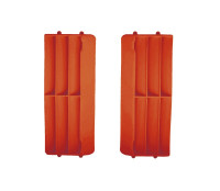 žaluzie chladiče KTM, RTECH (neon oranžové, pár)