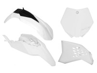 Sada plastů KTM, RTECH (bílá, 4 díly)