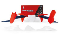 Sada plastů KTM, RTECH (oranžovo-modro-bílá, 6 dílů)