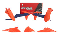 Sada plastů KTM, RTECH (oranžovo-modrá, 5 dílů)