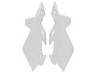 Boční číslové tabulky HUSQVARNA, RTECH (bílé, pár)