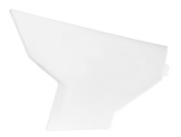 Boční kryt vzduchového filtru levý + boční číslová tabulka pravá HUSQVARNA, RTECH (bílá)