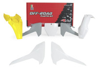 Sada plastů HUSQVARNA, RTECH (bílo-šedo-žlutá, 5 dílů)
