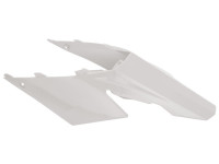 Blatník zadní včetně bočních číslových tabulek GAS GAS, RTECH (bílý)