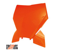 Přední číslová tabulka KTM, RTECH (neon oranžová)