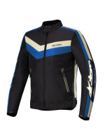 Bunda T-DYNO WATER RESISTANT, ALPINESTARS (černá/modrá/béžová) 2026