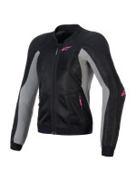 Bunda STELLA TROOP-AIR, ALPINESTARS, dámská (černá/šedá/růžová fluo) 2026
