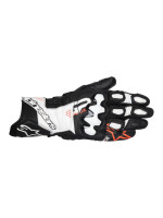 Rukavice GP PLUS R V3, ALPINESTARS (černá/bílá/červená fluo) 2026