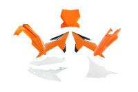 Sada plastů 6 dílů KTM, RTECH (oranžová, černá, bílá)