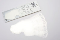 Strhávací slídy plexi STANDART pro brýle RACECRAFT/ACCURI/STRATA, 100% (20 vrstev v balení, čiré)