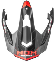 Kšilt pro přilby N312 VAPOR, NOX (černá matná, červená)