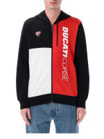 Mikina na zip DUCATI Corse, (červená, černá, bílá)