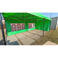 PROFI Nůžkový párty stan, prodejní stánek 3x6 m trávově zelený