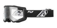 Brýle FOCUS, FLY RACING - USA dětské (černá/bílá - čiré plexi)