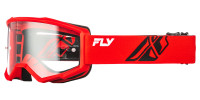 Brýle FOCUS, FLY RACING - USA dětské (červené/černé - číré plexi)