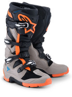 Boty TECH 7 ENDURO, ALPINESTARS (černá/tmavě šedá/oranžová fluo) 2026