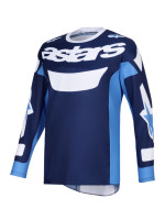 Dres RACER RIWAY, ALPINESTARS (modrá/světle modrá/bílá) 2026