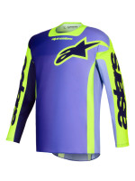 Dres RACER PORTL, ALPINESTARS (fialová/žlutá fluo) 2026