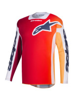 Dres RACER PORTL, ALPINESTARS (červená/oranžová/světle šedá) 2026