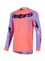 Dres SUPERTECH SCENZ, ALPINESTARS (oranžová korálová/fialová) 2026