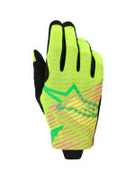 Rukavice RADAR PRO, ALPINESTARS (zelená/žlutá fluo/růžová fluo) 2026