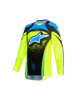 Dres TECHSTAR NOMUR YOUTH, ALPINESTARS, dětské (tmavě modrá/žlutá fluo/modrá) 2026