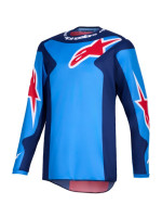 Dres FLUID GRID, ALPINESTARS (modrá/červená) 2026