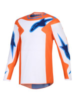 Dres FLUID GRID, ALPINESTARS (oranžová/modrá) 2026