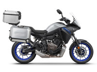 Kompletní sada hliníkových kufrů SHAD TERRA, 48L topcase 36L/36L boční kufry, včetně montážní sady a plotny SHAD YAMAHA MT-07 Tracer / Tracer 700