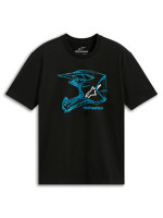 Triko MX HELMET CSF, ALPINESTARS (černá/modrá)