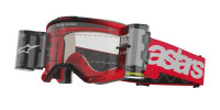 Brýle VISION 5 BLAZE ROLL-OFF WIDE VISION, ALPINESTARS (červená, čiré plexi a roll-off systém) 2025