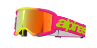 Brýle VISION 5 WORDMARK, ALPINESTARS (růžová/žlutá fluo, zrcadlové červené plexi) 2026