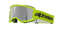 Brýle VISION 3 WORDMARK, ALPINESTARS (žlutá fluo, zrcadlové stříbrné plexi) 2026