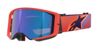 Brýle SUPERTECH VISION CORP, ALPINESTARS (oranžová/fialová, zrcadlové modré plexi) 2026